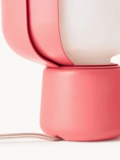 Fashion FontanaArte Petite lampe à poser artisanale Blom Blanc, rouge corail