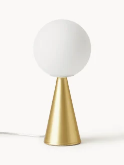 Fashion FontanaArte Petite lampe à poser artisanale Bilia Blanc, laiton