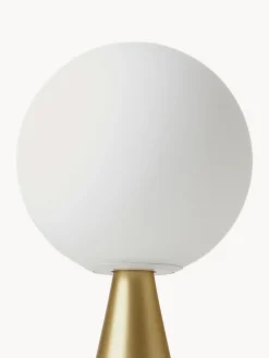 Fashion FontanaArte Petite lampe à poser artisanale Bilia Blanc, laiton