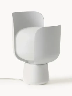 Discount FontanaArte Petite lampe à poser artisanale Blom Blanc