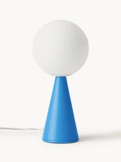 Best FontanaArte Petite lampe à poser artisanale Bilia Blanc, bleu