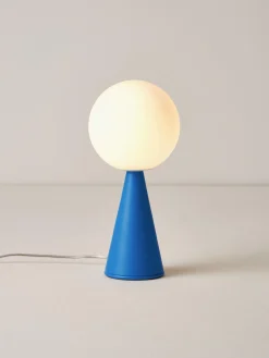 Best FontanaArte Petite lampe à poser artisanale Bilia Blanc, bleu