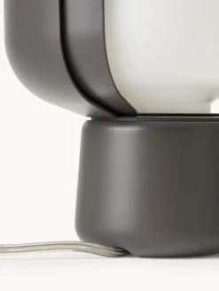 Clearance FontanaArte Petite lampe à poser artisanale Blom Blanc, anthracite