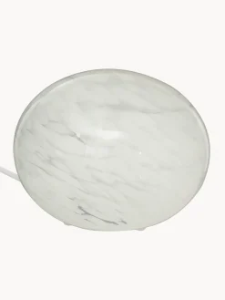 Hot Aneta Petite lampe à poser Globe, tailles variées Blanc, chiné