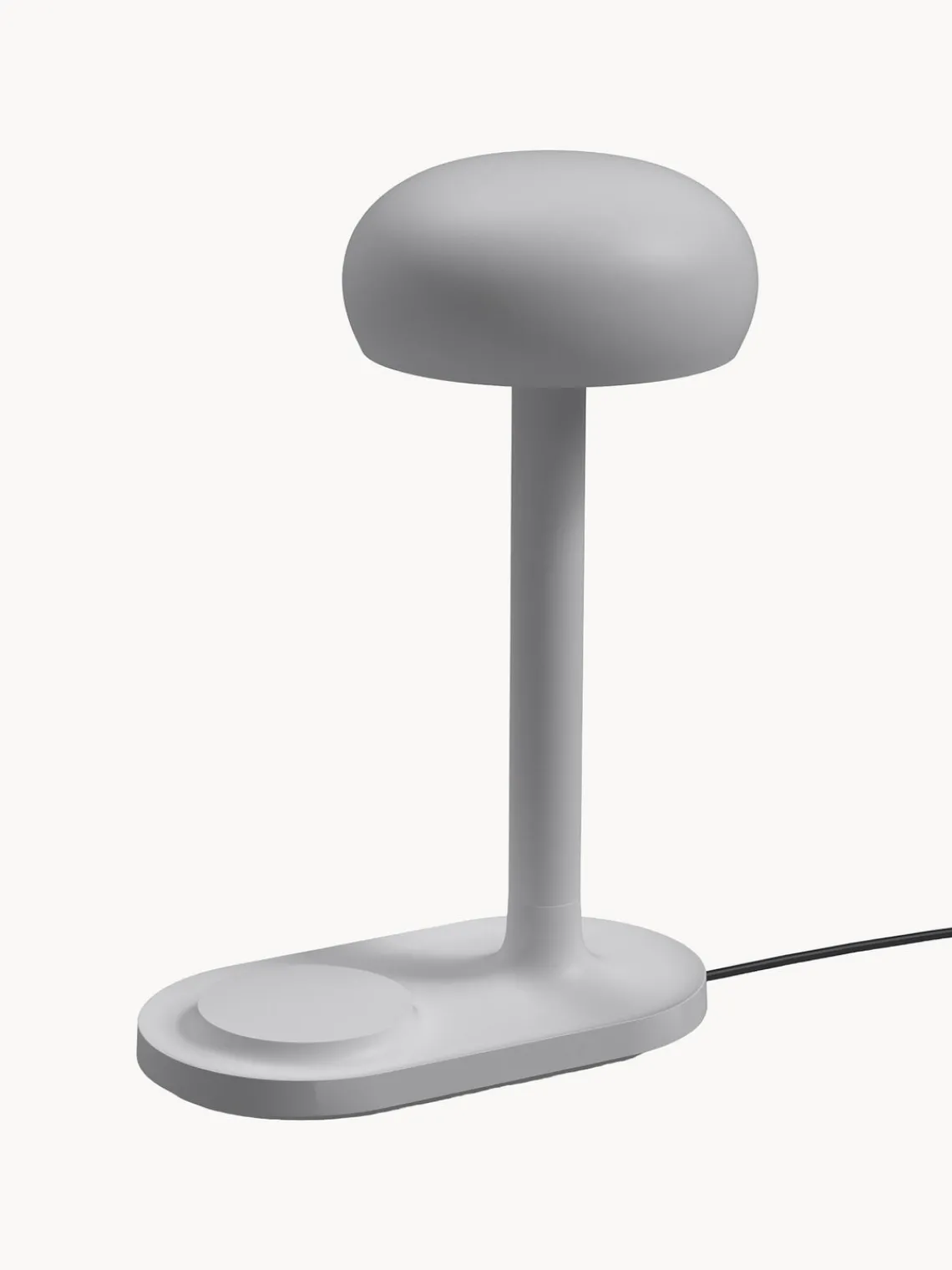 Online Eva Solo Petite lampe à poser LED avec dock de chargement Emendo, intensité lumineuse variable Gris clair