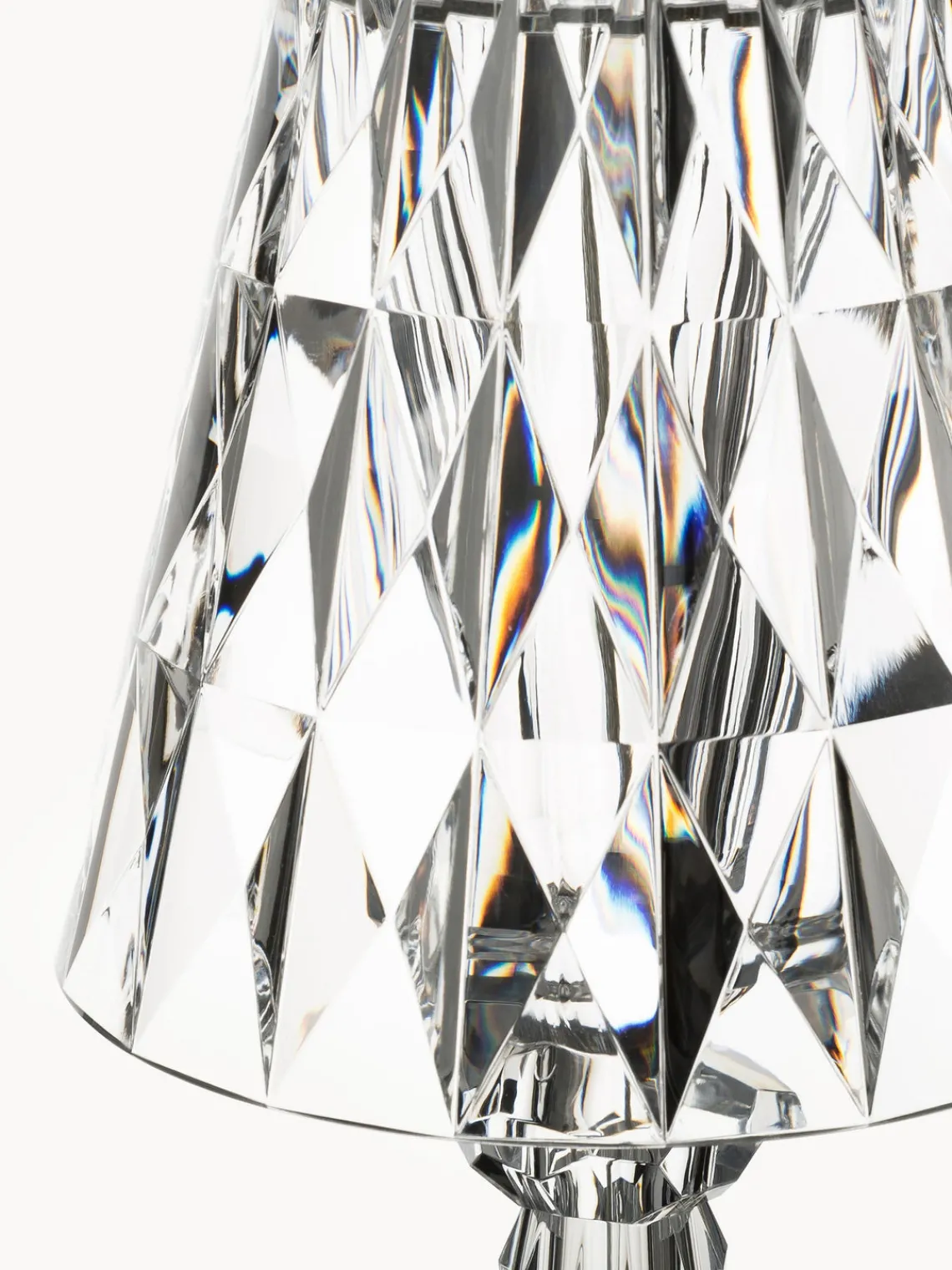 Discount Kartell Petite lampe à poser LED Battery, haut. 26 cm Transparent