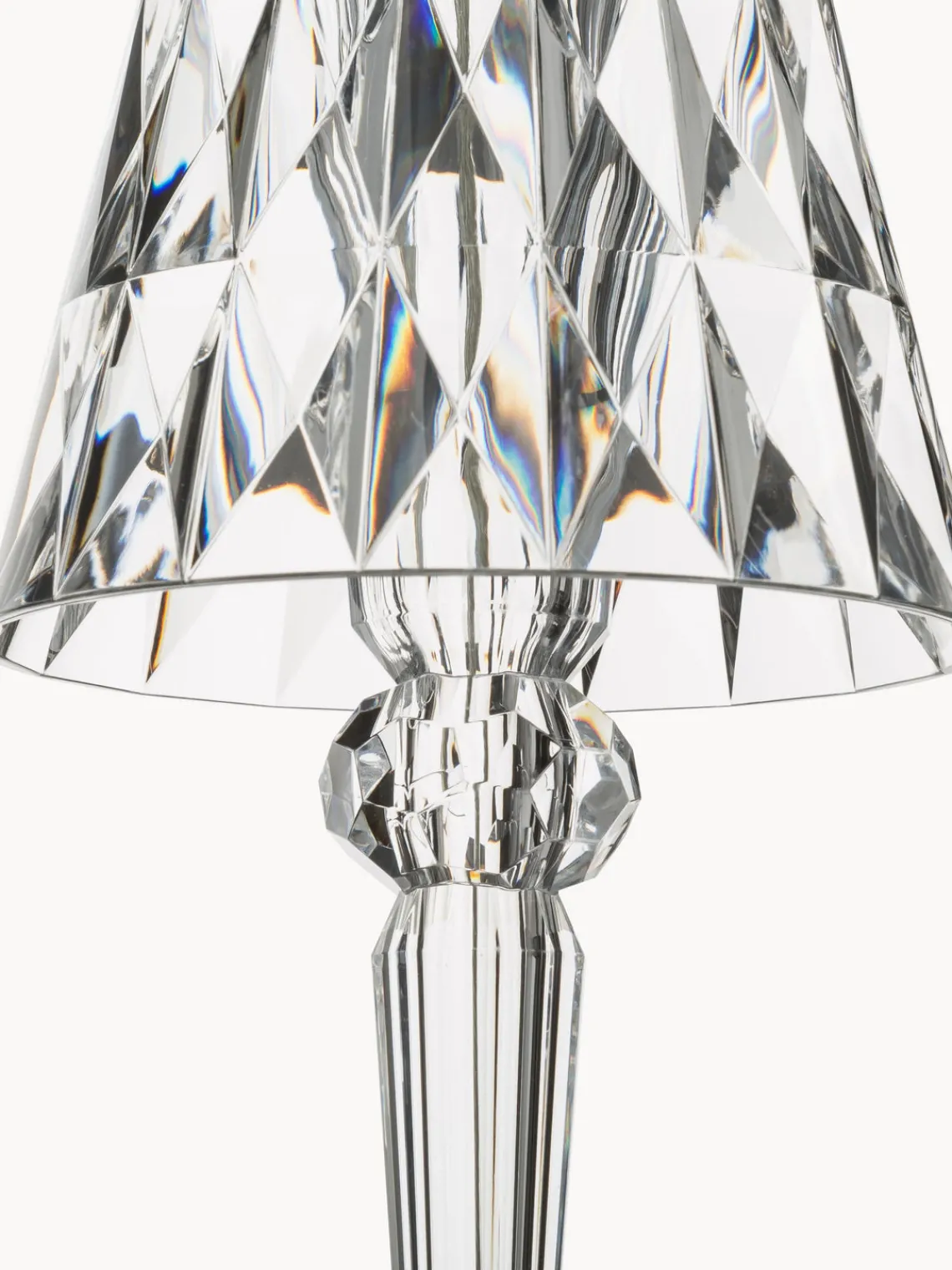Discount Kartell Petite lampe à poser LED Battery, haut. 26 cm Transparent