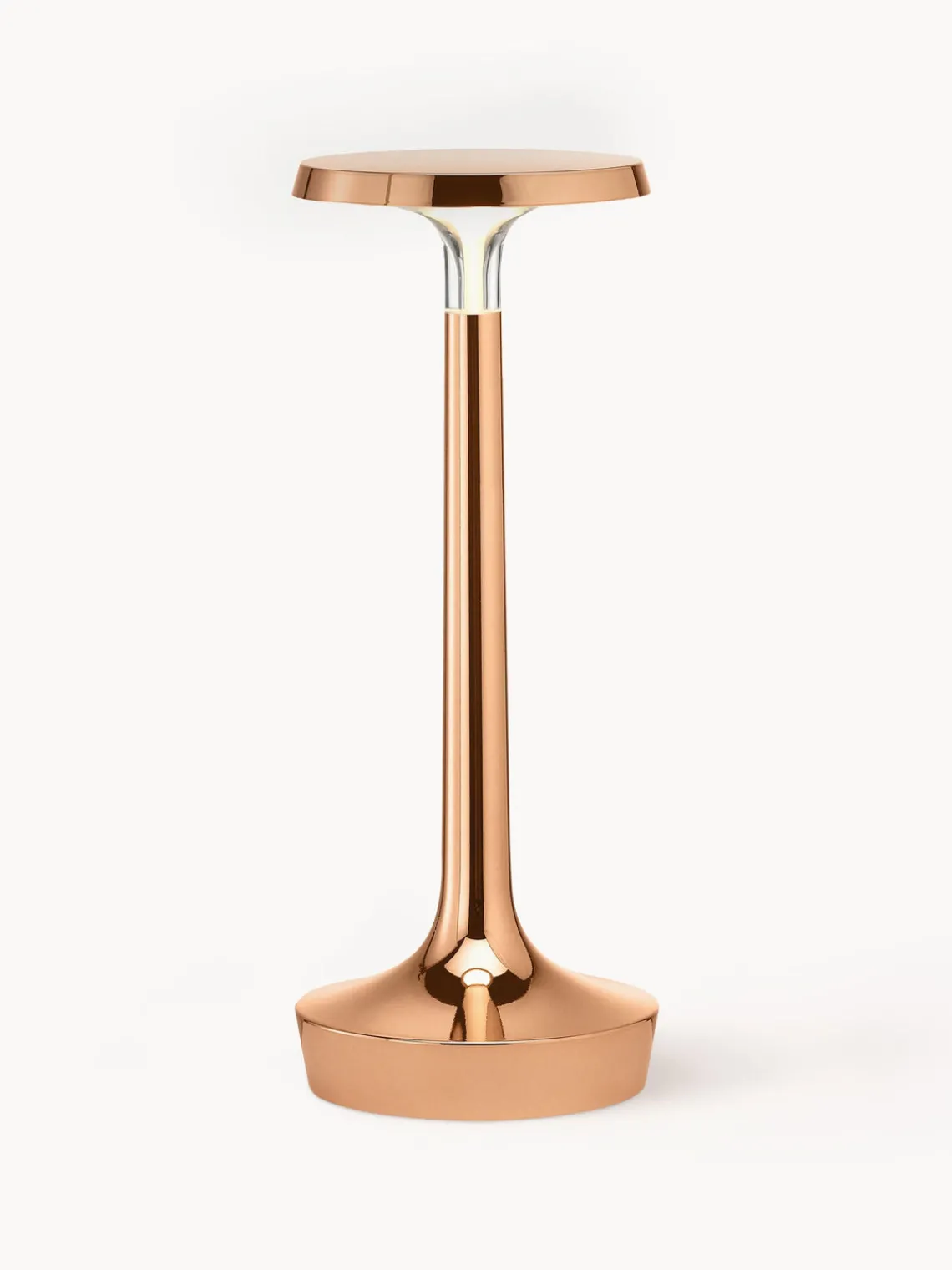 Fashion Flos Petite lampe à poser LED Bonjour, intensité variable Rose avec finition métallique