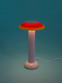 Clearance Sowden Petite lampe à poser LED mobile PL2, intensité lumineuse variable Pêche, rouge corail, jaune, blanc