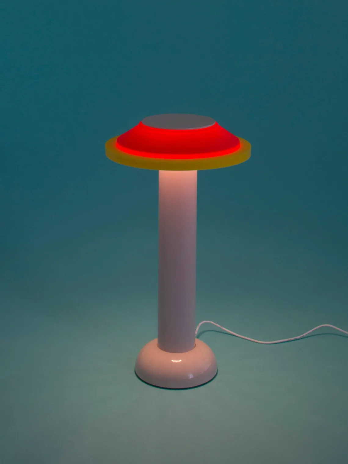 Clearance Sowden Petite lampe à poser LED mobile PL2, intensité lumineuse variable Pêche, rouge corail, jaune, blanc
