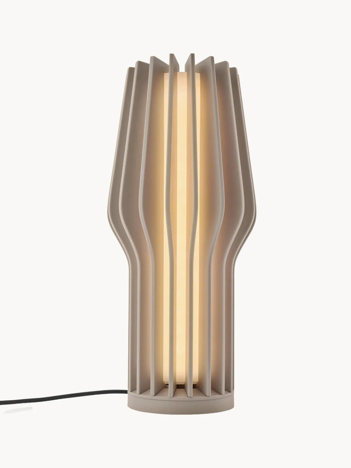 Hot Eva Solo Petite lampe à poser LED mobile Radiant, intensité lumineuse variable Beige clair