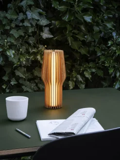 New Eva Solo Petite lampe à poser LED mobile Radiant, intensité lumineuse variable Bois de chêne