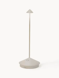 Sale zafferano Petite lampe à poser LED mobile Pina, intensité lumineuse variable Beige