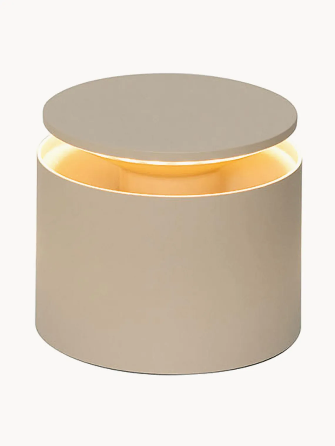 Hot zafferano Petite lampe à poser LED mobile Push-Up, intensité lumineuse variable Beige, mat
