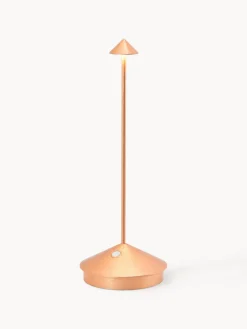 Best zafferano Petite lampe à poser LED mobile Pina, intensité lumineuse variable Tons cuivre
