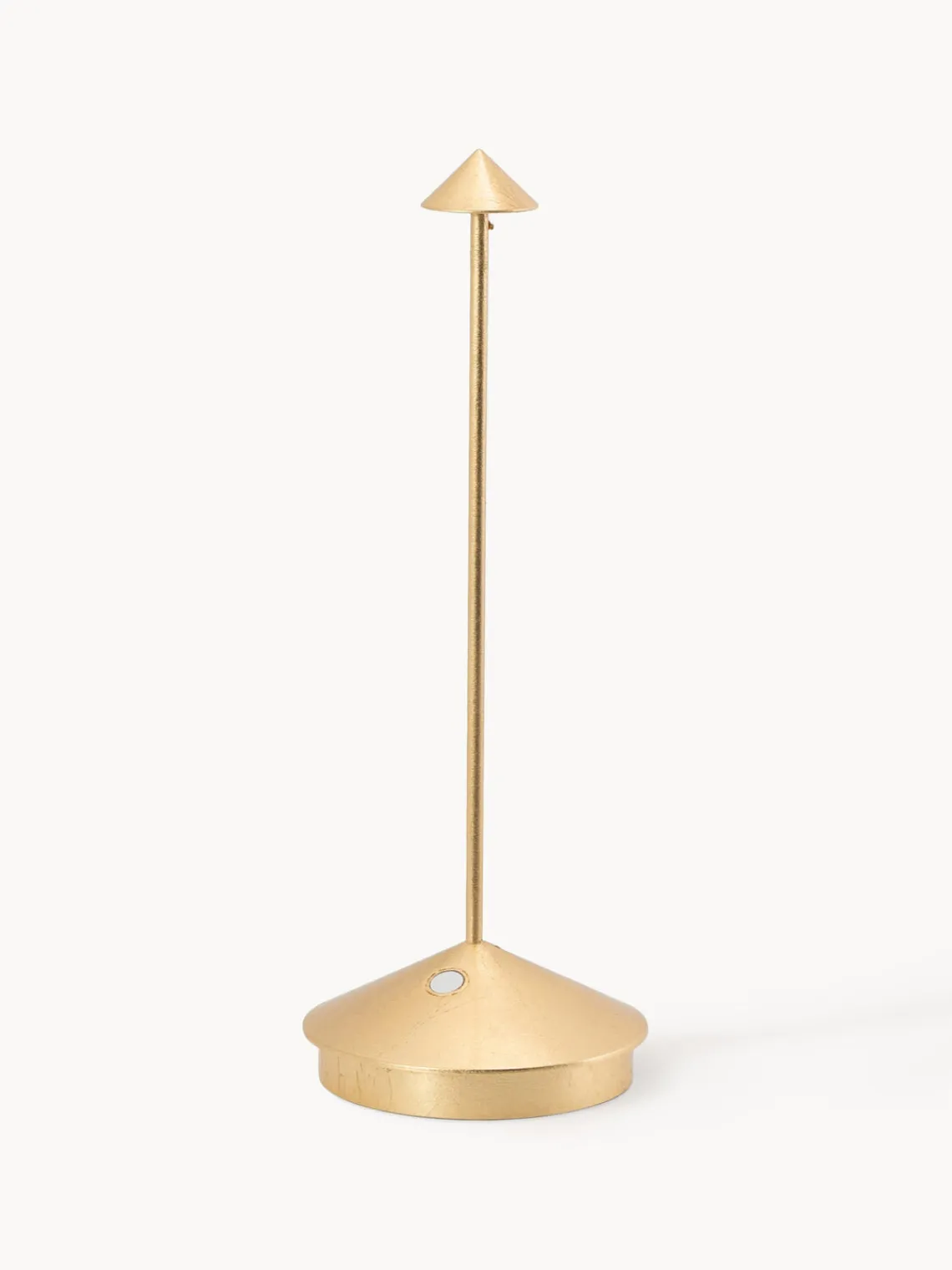Sale zafferano Petite lampe à poser LED mobile Pina, intensité lumineuse variable Doré