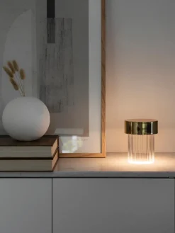 Online Flos Petite lampe à poser mobile Last Order, intensité lumineuse variable Doré, transparent