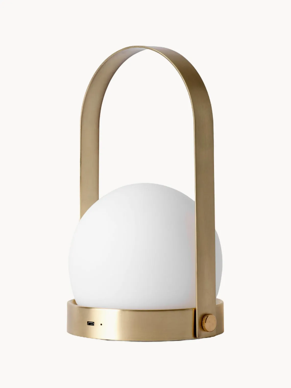 Hot Audo Copenhagen Petite lampe à poser mobile Carrie, intensité lumineuse variable Blanc, doré