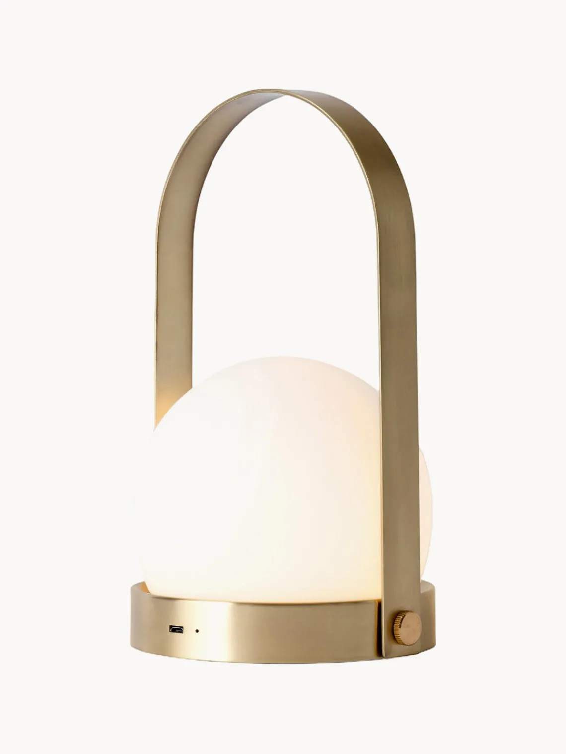 Hot Audo Copenhagen Petite lampe à poser mobile Carrie, intensité lumineuse variable Blanc, doré