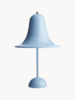 Clearance Verpan Petite lampe à poser mobile LED Pantop, intensité lumineuse variable Bleu ciel, haute brillance