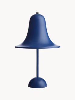 Online Verpan Petite lampe à poser mobile LED Pantop, design Verner Panton Bleu foncé, mat