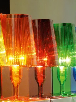 Discount Kartell Petite lampe à poser Take Terracotta, transparent
