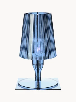 Fashion Kartell Petite lampe à poser Take Bleu, transparent