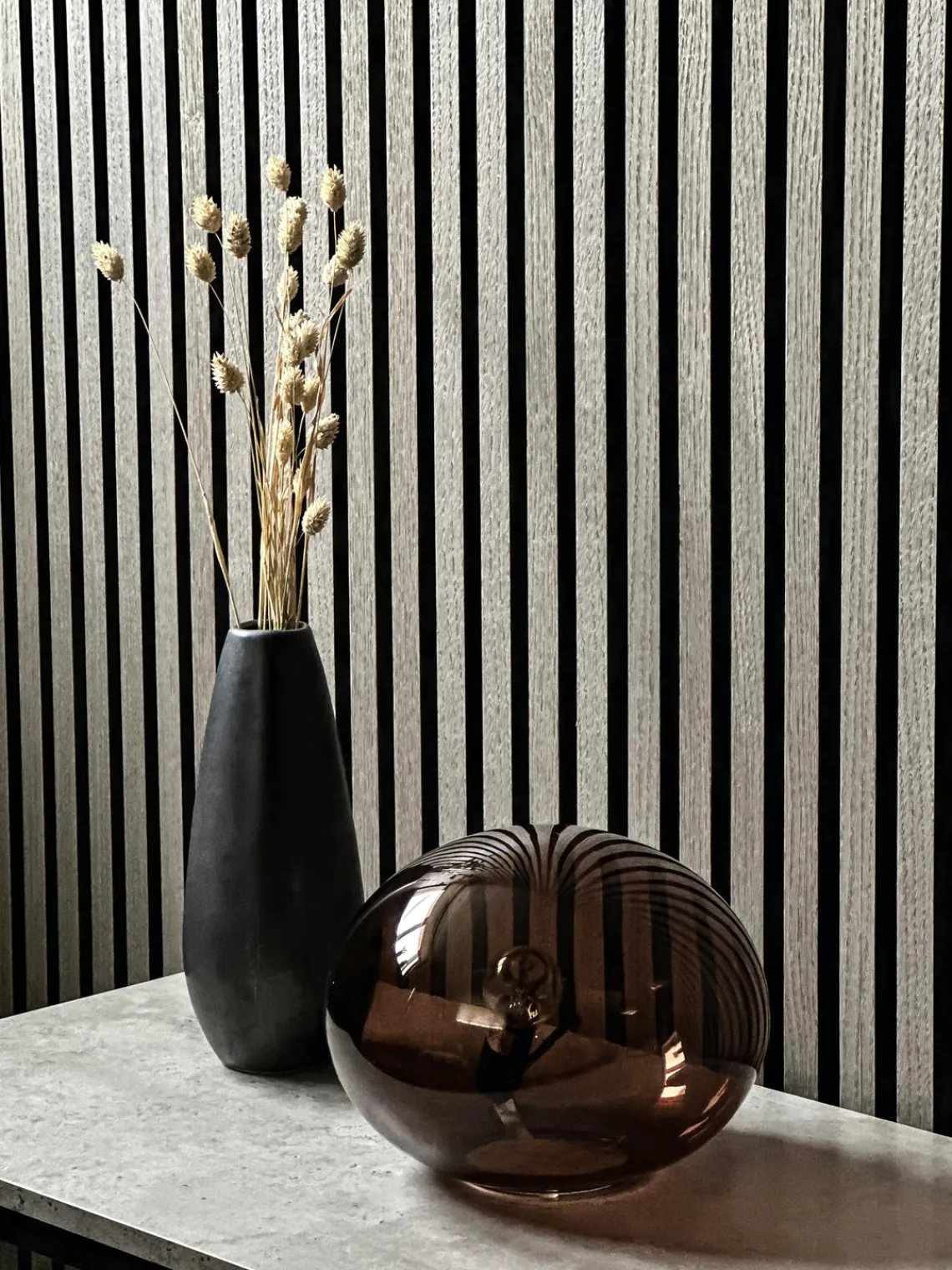 Best Aneta Petite lampe de table Globe, tailles variées Brun, transparent