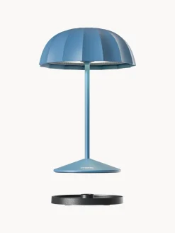Outlet sompex Petite lampe d'extérieur LED mobile à intensité variable Ombrellino Gris-bleu