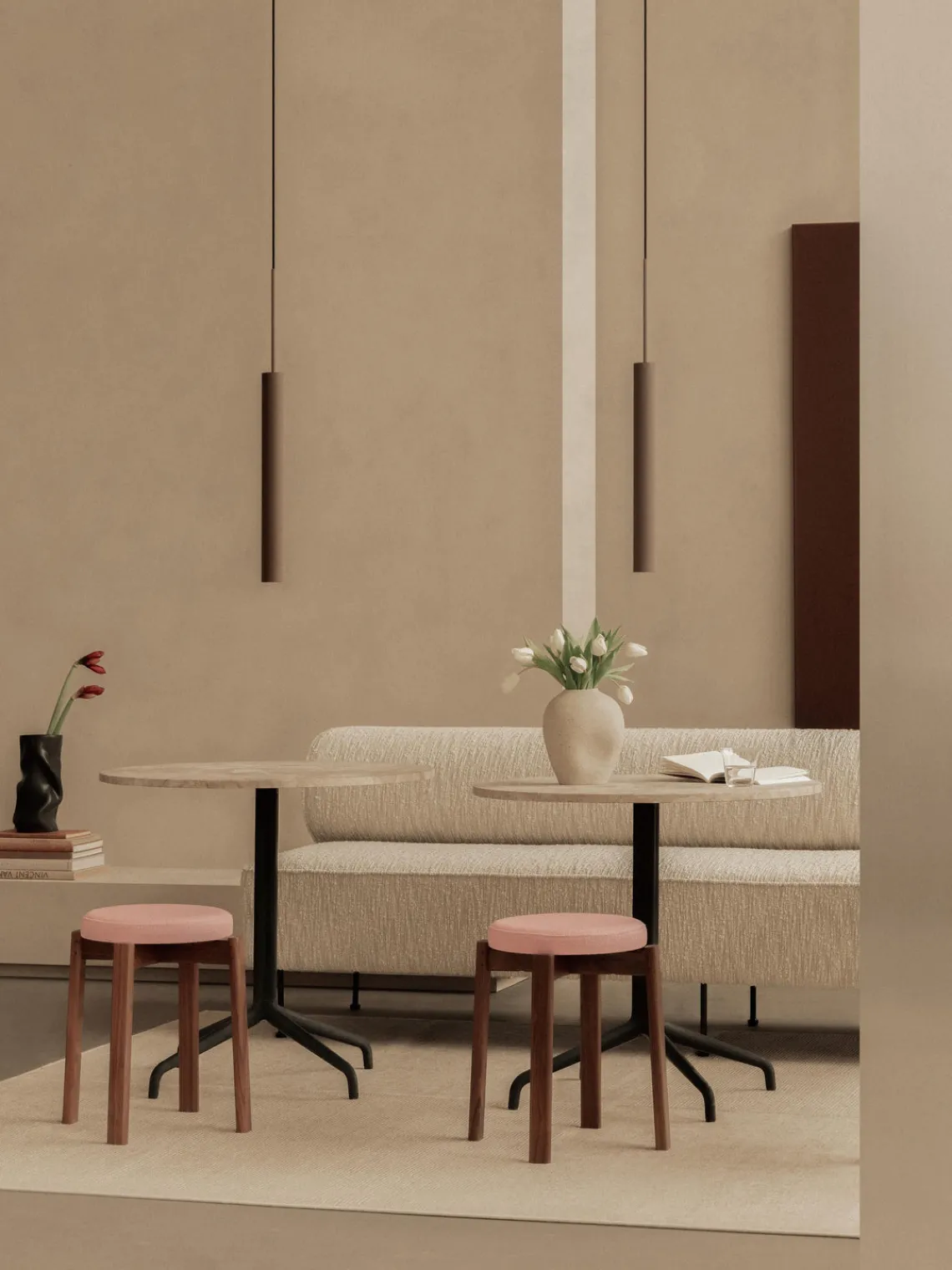 Discount Audo Copenhagen Petite suspension avec surface striée Tubulaire, haut. 48 cm