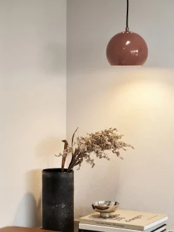Outlet Frandsen Petite suspension boule Ball Rouge rouille