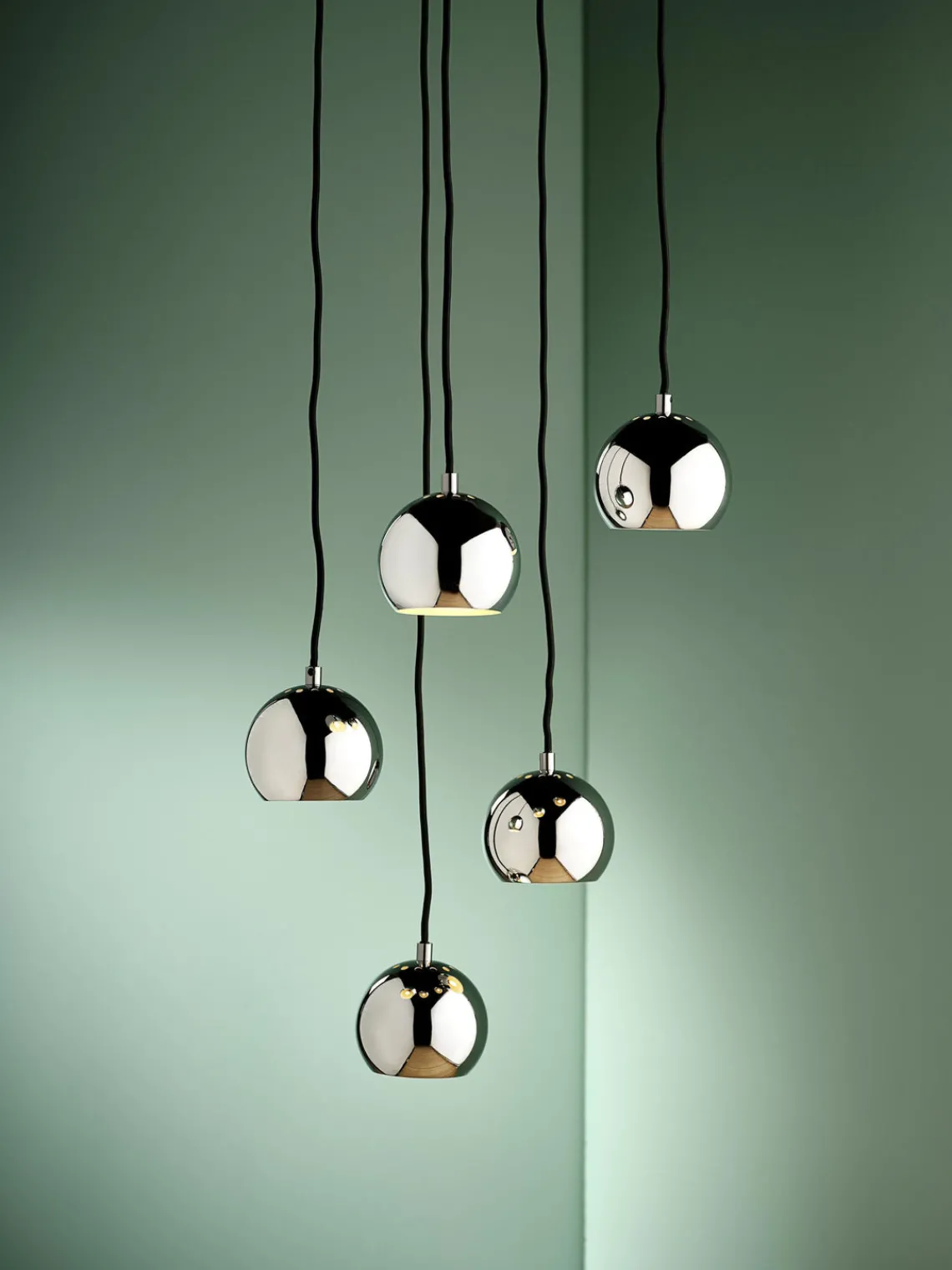 Sale Frandsen Petite suspension boule Ball Argenté, haute brillance