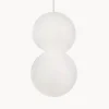Clearance Nova Luce Petite suspension design en verre et béton Zero