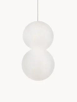 Clearance Nova Luce Petite suspension design en verre et béton Zero