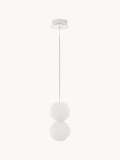 Clearance Nova Luce Petite suspension design en verre et béton Zero