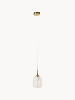 Best Nova Luce Petite suspension en verre dépoli Vario