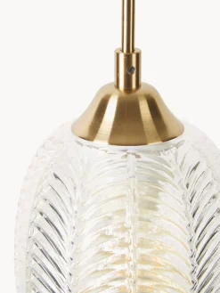Best Nova Luce Petite suspension en verre dépoli Vario