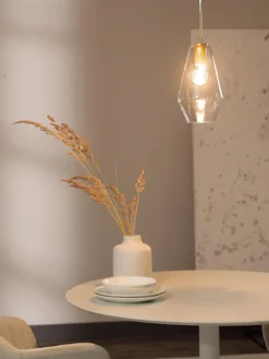 Best Nova Luce Petite suspension en verre Prisma