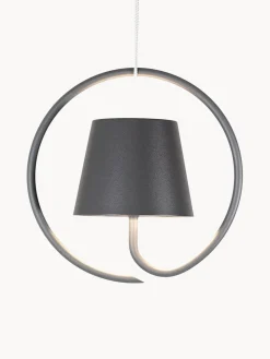 Sale zafferano Petite suspension LED mobile Poldina, intensité lumineuse variable Anthracite, mat