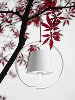 New zafferano Petite suspension LED mobile Poldina, intensité lumineuse variable Blanc, mat