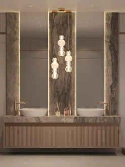 Clearance Maytoni Petite suspension LED soufflée bouche Collar