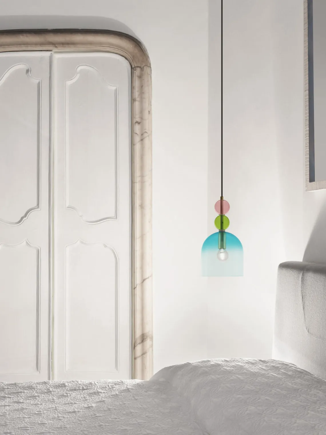 New Nova Luce Petite suspension Murano