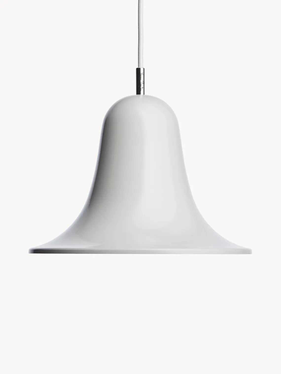 Sale Verpan Petite suspension Pantop, design Verner Panton Gris clair, haute brillance
