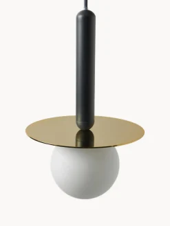 Outlet Houseof Petite suspension Plate Blanc, anthracite, doré