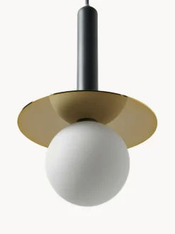 Outlet Houseof Petite suspension Plate Blanc, anthracite, doré
