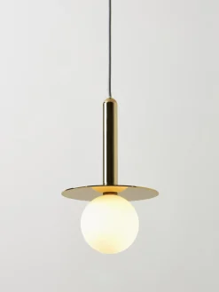 Clearance Houseof Petite suspension Plate Blanc, doré