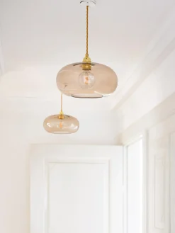 Sale EBB & FLOW Petite suspension soufflée bouche Horizon Brun clair, doré