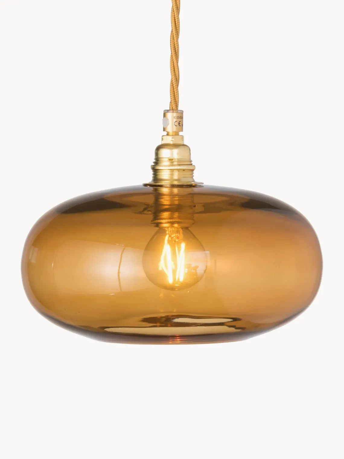 Sale EBB & FLOW Petite suspension soufflée bouche Horizon Brun clair, doré