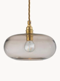 Sale EBB & FLOW Petite suspension soufflée bouche Horizon Beige, doré