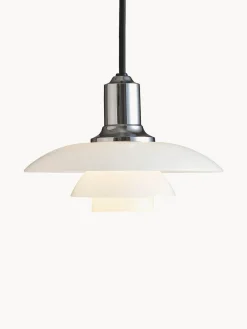 Online Louis Poulsen Petite suspension soufflée bouche PH 2/1 Argenté, blanc